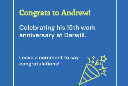 Work Anniversary Andrew