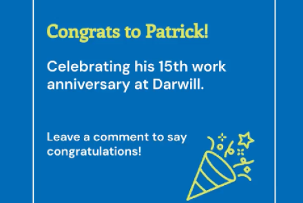 Work Anniversary Patrick