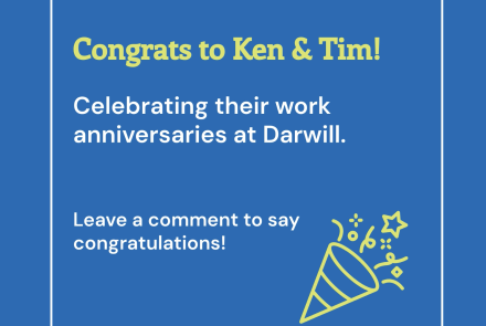 Work Anniversary Ken R. and Tim S.